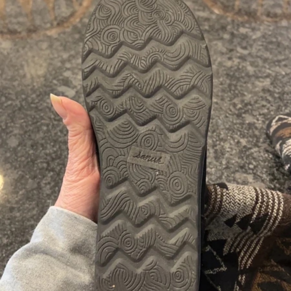 Patterned Black Combat Boots - image 7